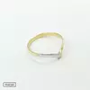 Kép 2/4 - sárga és fehér arany viktória gyűrű