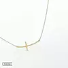 Kép 2/3 - sárga arany kereszt medálos nyaklánc