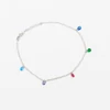 Kép 2/3 - ezüst swarovski kristályos bokalánc