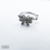 Kép 1/2 - ezüst köves pillangó fülgyűrű