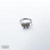 Kép 2/2 - ezüst köves pillangó fülgyűrű