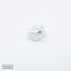 Kép 1/4 - ezüst hullám és levél mintázatú gyűrű