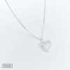 Kép 3/4 - ezüst szív medál nyaklánccal