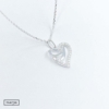 Kép 2/4 - ezüst szív medál nyaklánccal