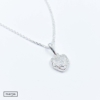 Kép 1/2 - ezüst szív medál anker lánccal