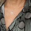 Kép 1/3 - ezüst szív medál anker nyaklánccal