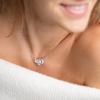 Kép 1/3 - swarovski kristályos ezüst nyaklánc