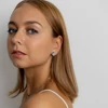 Kép 3/3 - világos kék swarovski köves fülbevaló
