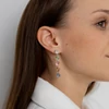 Kép 1/3 - ezüst swarovski kristályos fülbevaló