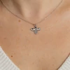 Kép 1/2 - ezüst swarovski kristályos nyaklánc