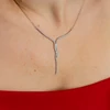 Kép 1/3 - ezüst swarovski kristályos nyaklánc
