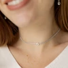 Kép 1/4 - ezüst swarovski kristályos nyaklánc