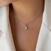 Kép 1/3 - swarovski kristályokkal díszített ezüst nyaklánc