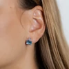 Kép 1/3 - ezüst swarovski kristályos fülbevaló