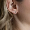 Kép 1/3 - ezüst swarovski kristályos fülbevaló 