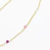 Kép 5/5 - ezüst aranyozott swarovski kristályos bokalánc