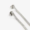 Kép 2/2 - ezüst swarovski kristályos lógós fülbevaló