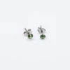 Kép 2/2 - ezüst zöld swarovski köves fülbevaló