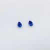 Kép 1/3 - ezüst királykék swarovski köves fülbevaló