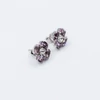 Kép 1/3 - swarovski kristályos ezüst virág fülbevaló