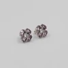 Kép 3/4 - swarovski kristályos ezüst virág fülbevaló