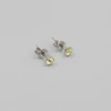 Kép 4/4 - ezüst sárga swarovski köves fülbevaló