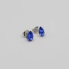 Kép 3/4 - ezüst királykék swarovski köves fülbevaló