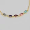 Kép 1/3 - színes swarovski kristályos ezüst aranyozott karkötő