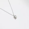 Kép 1/3 - ezüst swarovski kristályos szív medálos nyaklánc