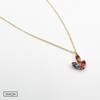 Kép 1/2 - ezüst swarovski kristályos aranyozott nyaklánc
