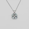 Kép 2/2 - swarovski kristályokkal díszített ezüst nyaklánc