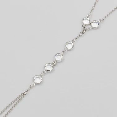 ezüst ródiumozott swarovski kristályos kézékszer