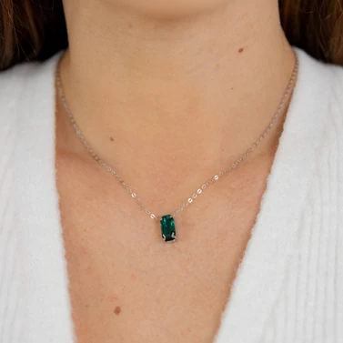 ezüst swarovski kristályos nyaklánc