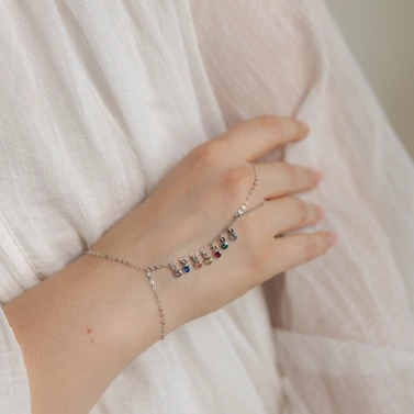 ezüst swarovski kristályos kézékszer