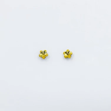 ezüst sárga swarovski köves fülbevaló