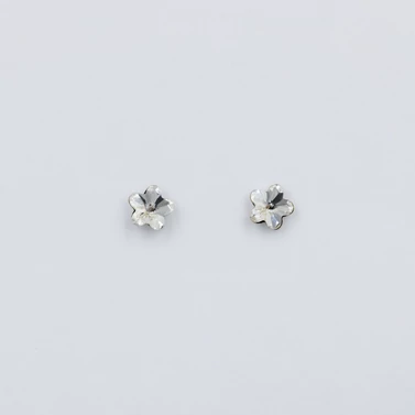 ezüst fehér swarovski köves fülbevaló