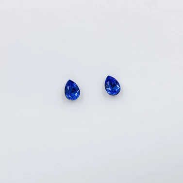 ezüst királykék swarovski köves fülbevaló