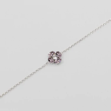 swarovski kristályokkal díszített ezüst karkötő