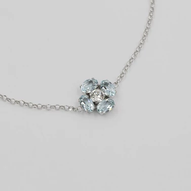 swarovski kristályokkal díszített ezüst karkötő