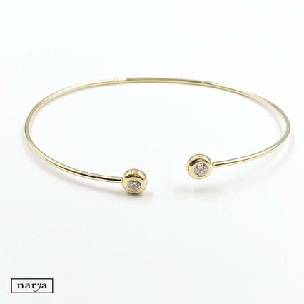 14 karátos sárga arany karreif