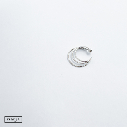 ezüst fülgyűrű