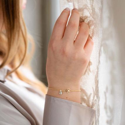 ezüst swarovski köves karlánc