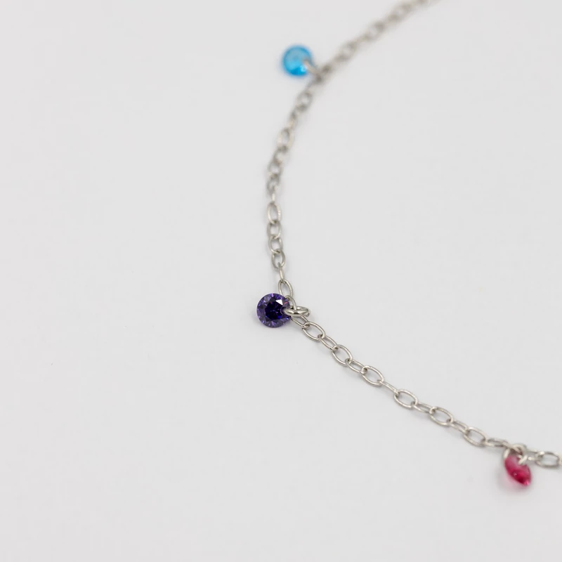 ezüst swarovski kristályos bokalánc