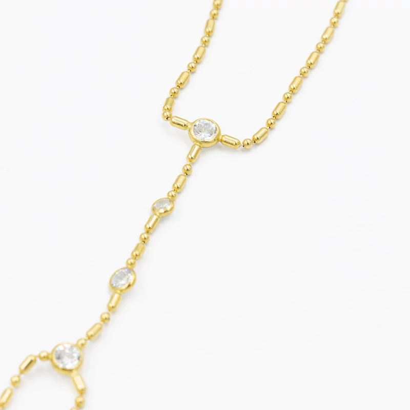 ezüst swarovski kristályos kéz ékszer