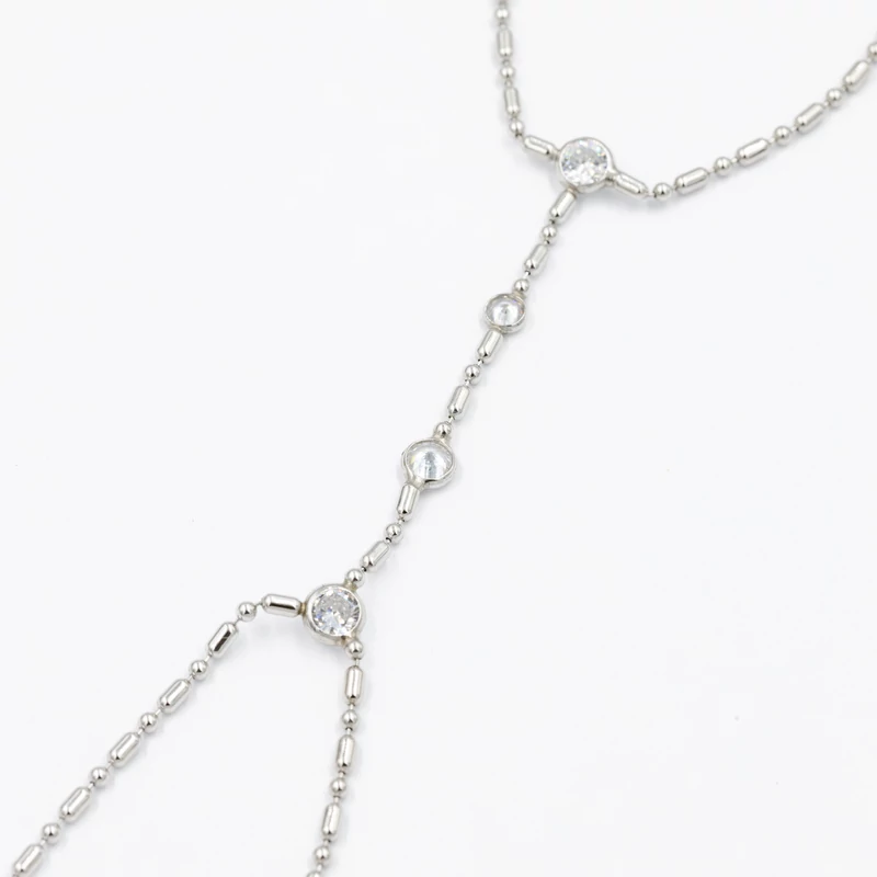 ezüst swarovski kristályos kéz ékszer