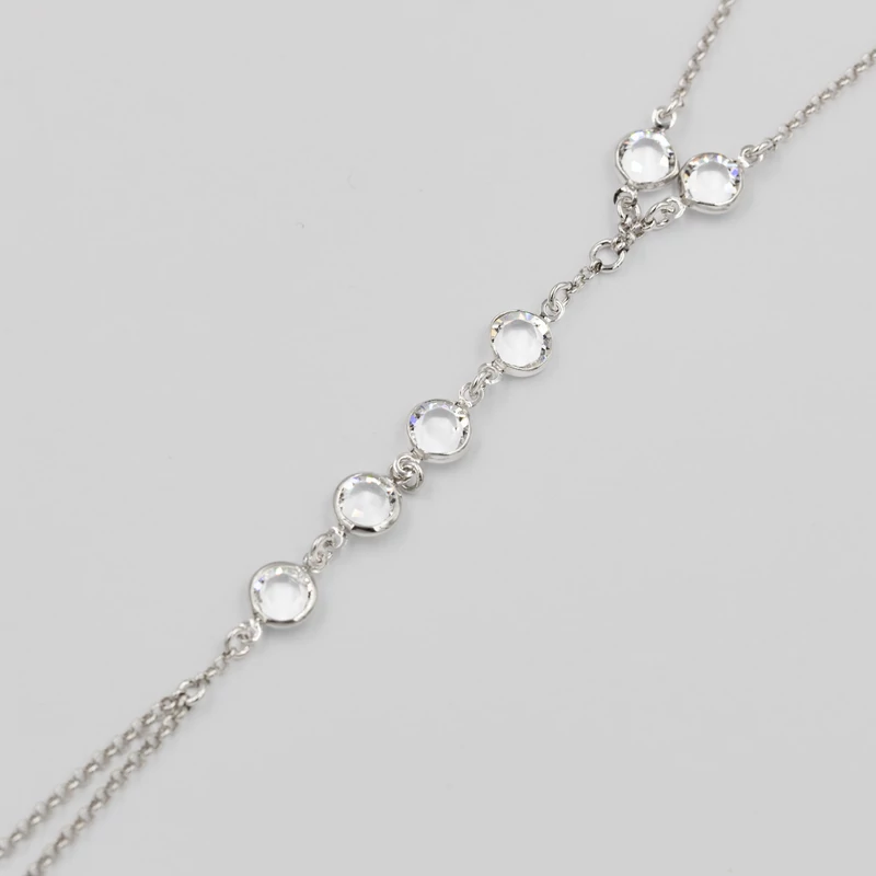 ezüst ródiumozott swarovski kristályos kézékszer
