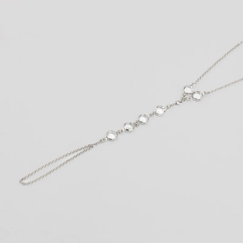 ezüst ródiumozott swarovski kristályos kézékszer