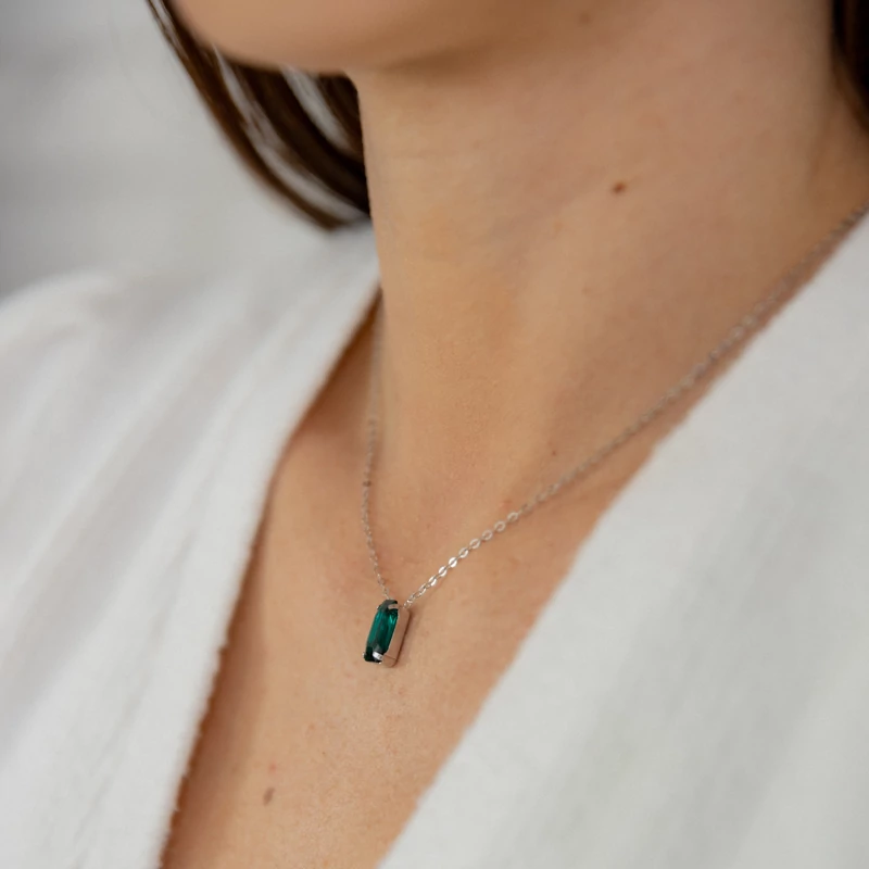 ezüst swarovski kristályos nyaklánc