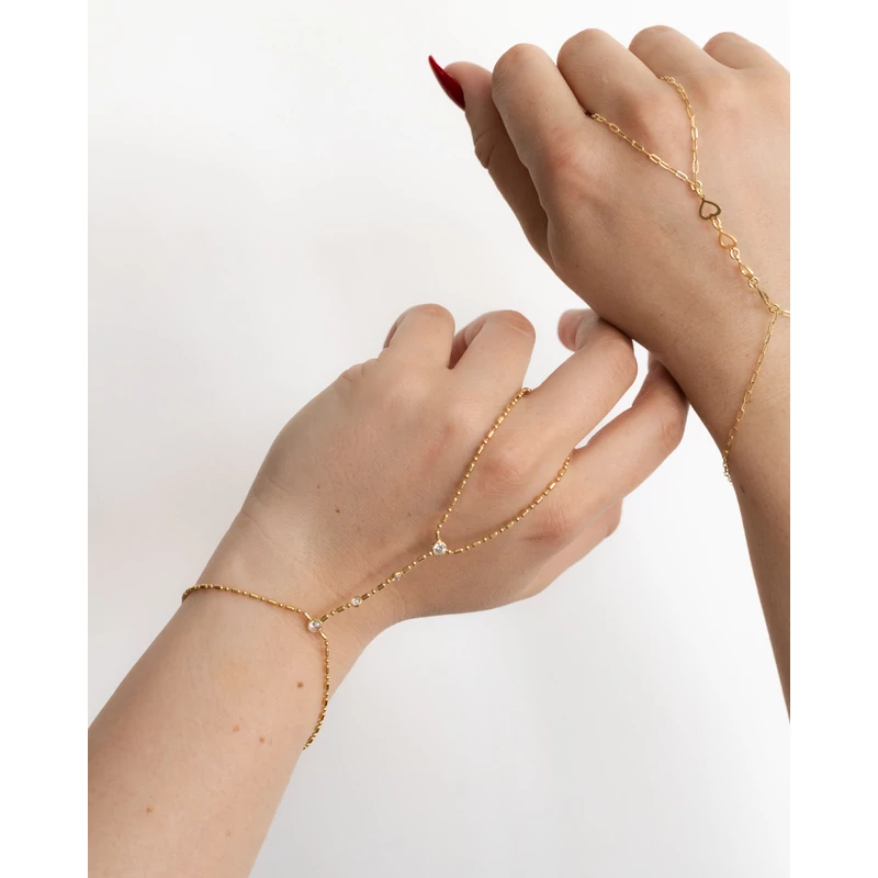 ezüst swarovski kristályos kéz ékszer