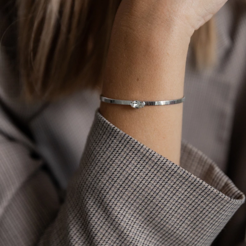 ezüst karreif swarovski kristály díszítéssel